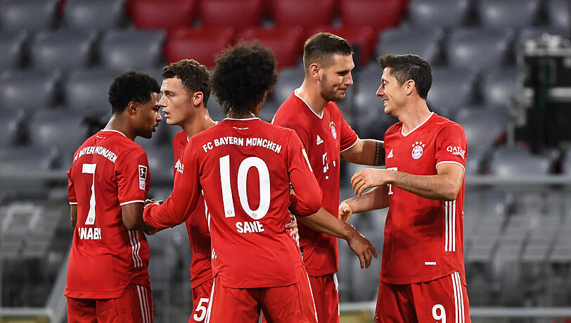 Die Bayern-Stars hatten allen Grund zum Jubeln. Die Bayern-Stars hatten allen Grund zum Jubeln.