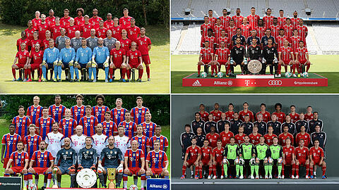 Manche Neuzugänge haben es in den letzten Saisons nicht auf das offizielle Mannschaftsfoto des FC Bayern geschafft.