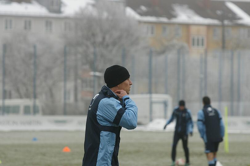 Der Neuzugang ist da: Rob Friend bei seinem ersten Training an der Grünwalder Straße am Donnerstag.