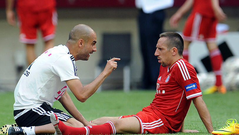 Pep Guardiola und Franck Ribéry (r.) (Archivbild) Pep Guardiola und Franck Ribéry (r.) (Archivbild)