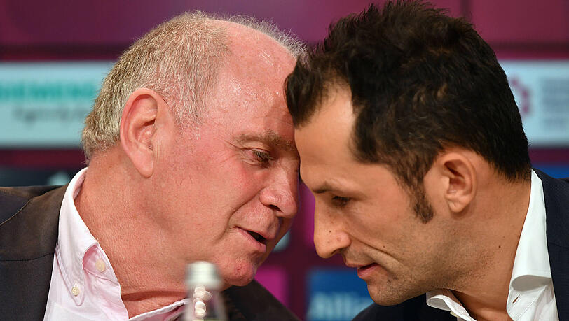 Bayern-Bosse: Präsident Uli Hoeneß (li.) und Sportdirektor Hasan Salihamidzic. Bayern-Bosse: Präsident Uli Hoeneß (li.) und Sportdirektor Hasan Salihamidzic.