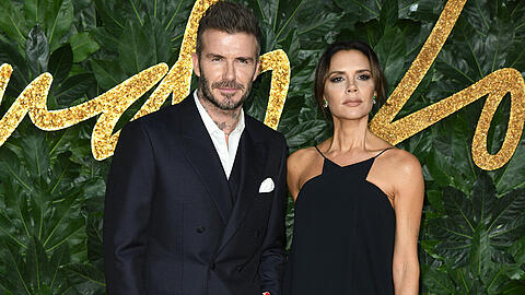 David und Victoria Beckham senden Grüße aus dem Schwarzwald.