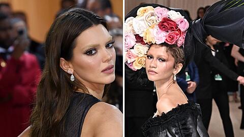 Kendall Jenner und Zendaya (r.) beteiligen sich ebenfalls am Trend.