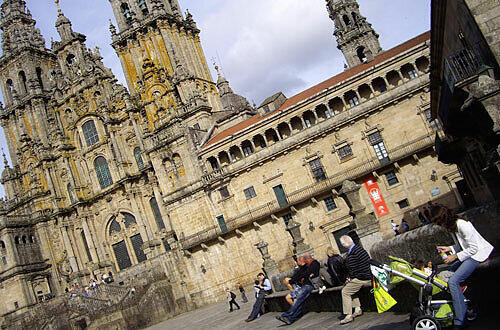 2010 einmal mehr das Topziel der Pilger: Santiago de Compostela, Foto: Gerhard Merk