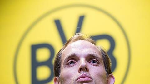 Thomas Tuchel 2015 als Nachfolger von Jürgen Klopp: Inklusive der Europa-League-Qualifikation und des DFB-Pokals gelangen ihm mit Borussia Dortmund ab Saisonstart nicht weniger als elf Siege.