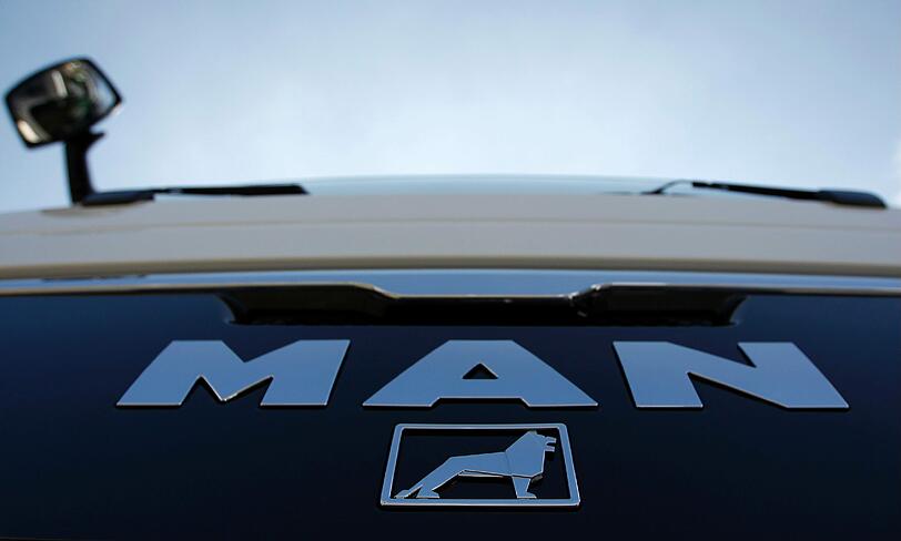 Das Logo des Lkw-Herstellers MAN