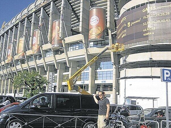 Das Sadion Santiago Bernabeu: Heimat von Real Madrid.