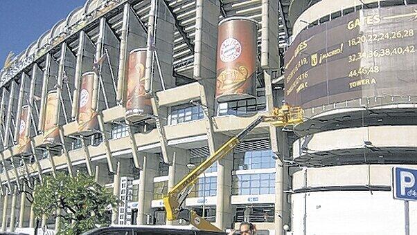 Das Sadion Santiago Bernabeu: Heimat von Real Madrid. Das Sadion Santiago Bernabeu: Heimat von Real Madrid.