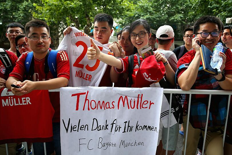 Thomas Müller ist der absolute Liebling bei den chinesischen Bayern-Fans.