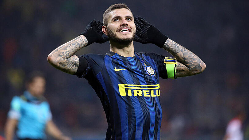 Für Inter Mailand erzielte Mauro Icardi in der laufenden Saison in zwölf Liga-Partien schon elf Tore.
