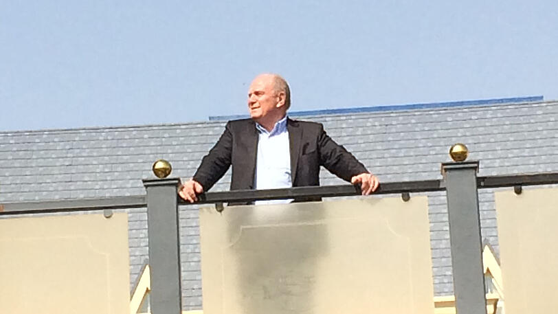 Bayern-Präsident Uli Hoeneß am Dienstag im Trainingslager in Doha.
