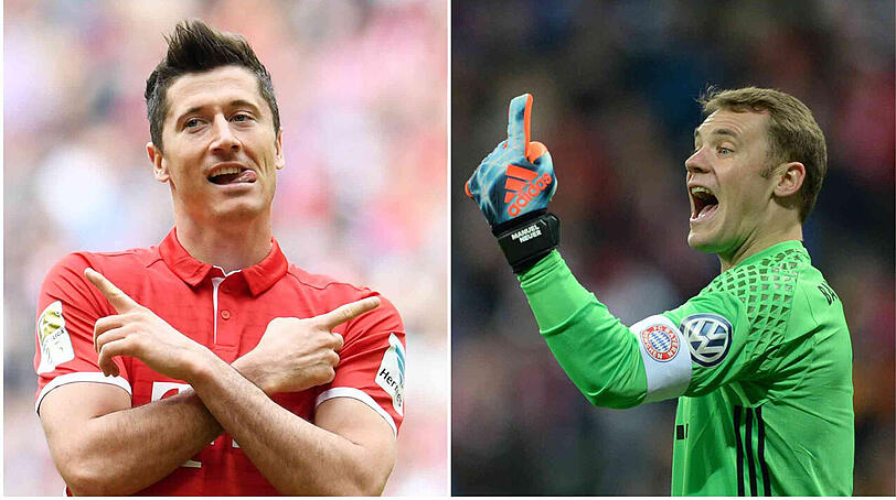 Während Manuel Neuer wieder auf dem Trainingsplatz stand, fehlte Robert Lewandowski.