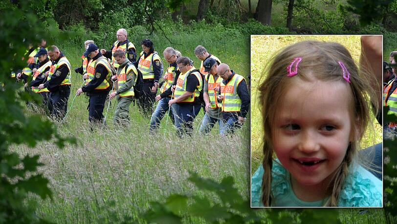 Spurlos im Wald verschwunden: Die fünfjährige Inga Gehricke. Spurlos im Wald verschwunden: Die fünfjährige Inga Gehricke.