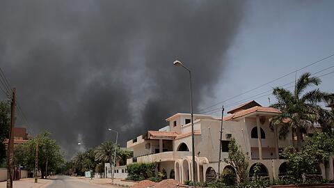 Rauch über der sudanesischen Hauptstadt Khartum.