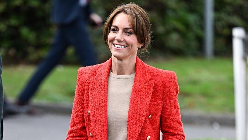 Prinzessin Kate mit ungewohntem Dutt bei einem Termin in Kent.