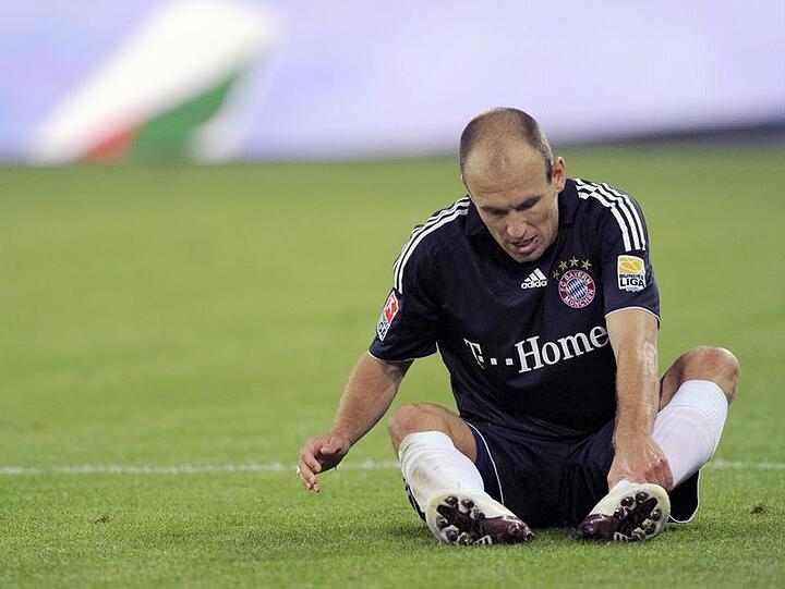 Verletzt: Arjen Robben