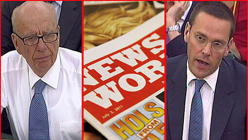 Haben Rupert Murdoch (links) und Sohn James im Abhörskandal bei der "News of the World" falsch ausgesagt? Haben Rupert Murdoch (links) und Sohn James im Abhörskandal bei der "News of the World" falsch ausgesagt?