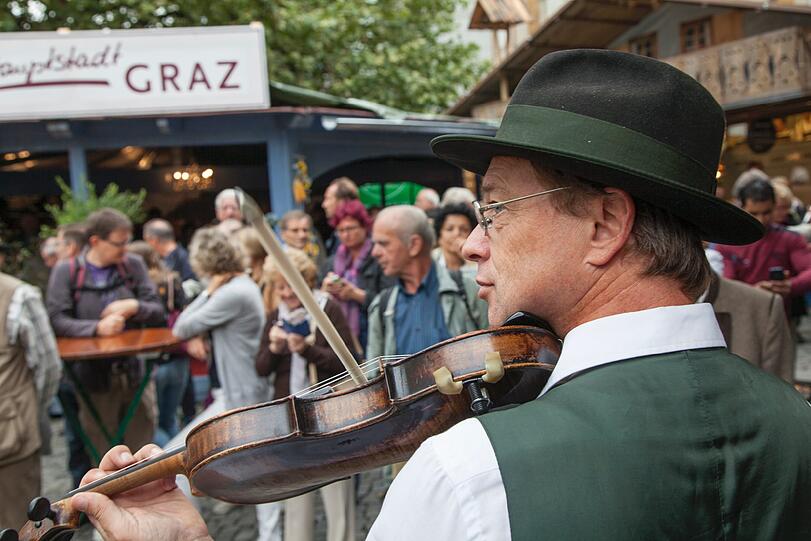 Die Steiermark zu Gast in München: Steirisch Herbst'ln am Rindermarkt.