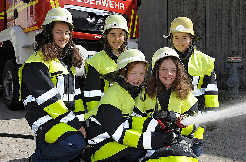 Bilder vom "Girls Day 2016" bei der Berufsfeuerwehr München.