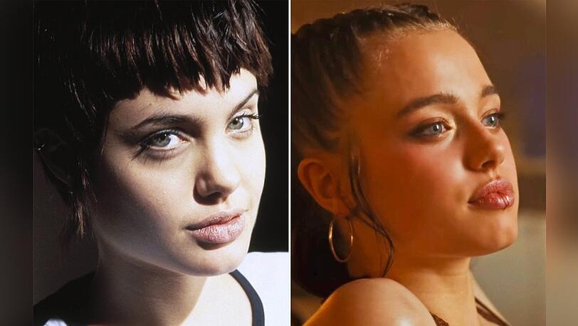 Ungefähr im gleichen Alter: Angelina Jolie in " Hackers - Im Netz des FBI" (1995) und ihre Tochter Shiloh im Teaser-Video zur K-Pop-Single "What's a Girl to Do" (r.). Ungefähr im gleichen Alter: Angelina Jolie in " Hackers - Im Netz des FBI" (1995) und ihre Tochter Shiloh im Teaser-Video zur K-Pop-Single "What's a Girl to Do" (r.).