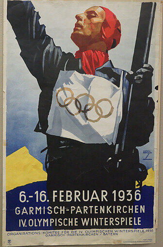Weltberühmt: Das offizielle Plakat der Winterspiele 1936 von Ludwig Hohlwein.