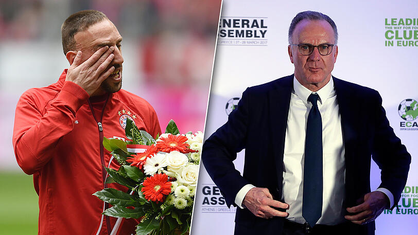 Franck Ribérys (l.) Vertrag läuft im nächsten Sommer aus. Ist dann Schluss beim FC Bayern?