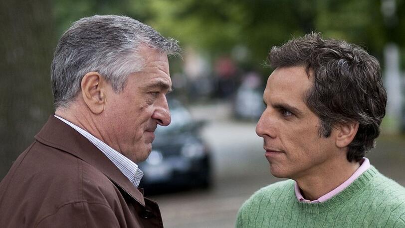 Robert De Niro als Schwiegervater Jack Byrnes mit Ben Stiller als Gaylord Focker in "Meine Frau, unsere Kinder und ich".