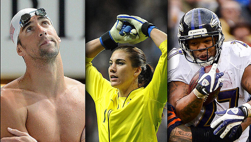 US-Sportstars im Konflikt mit dem Gesetz: Schwimmer Michael Phelps, Fußballerin Hope Solo und Footballer Ray Rice müssen sich vor Gericht verantworten. US-Sportstars im Konflikt mit dem Gesetz: Schwimmer Michael Phelps, Fußballerin Hope Solo und Footballer Ray Rice müssen sich vor Gericht verantworten.
