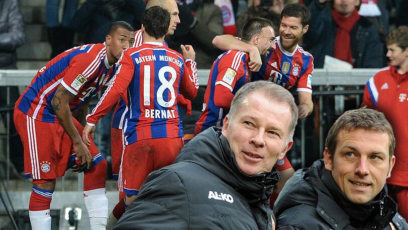 Das Bundesliga-Spitzenspiel steh an: Bei Augsburg-Manager Stefan Reuter und Trainer Markus Winzierl dreht sich derzeit alles um den FC Bayern. Das Bundesliga-Spitzenspiel steh an: Bei Augsburg-Manager Stefan Reuter und Trainer Markus Winzierl dreht sich derzeit alles um den FC Bayern.