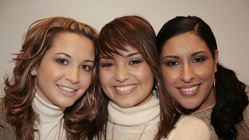 So fing alles im November 2006 an: (V.l.n.r.) Mandy Capristo, Bahar Kizil und Senna Gammour w&auml;hrend eines Pressetermins nach der gewonnenen Pro7-Castingshow &bdquo;Popstars&ldquo; in K&ouml;ln.