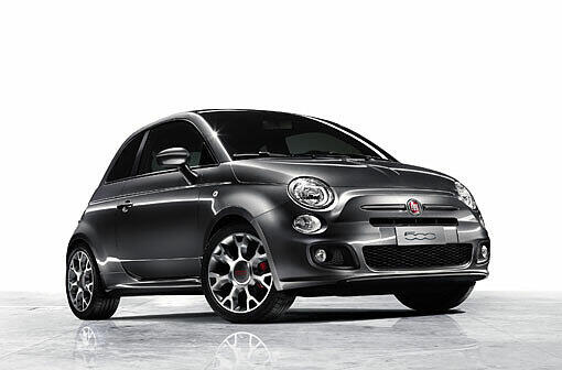 Außen und innen auf Sportwagen getrimmt: der Fiat 500S.