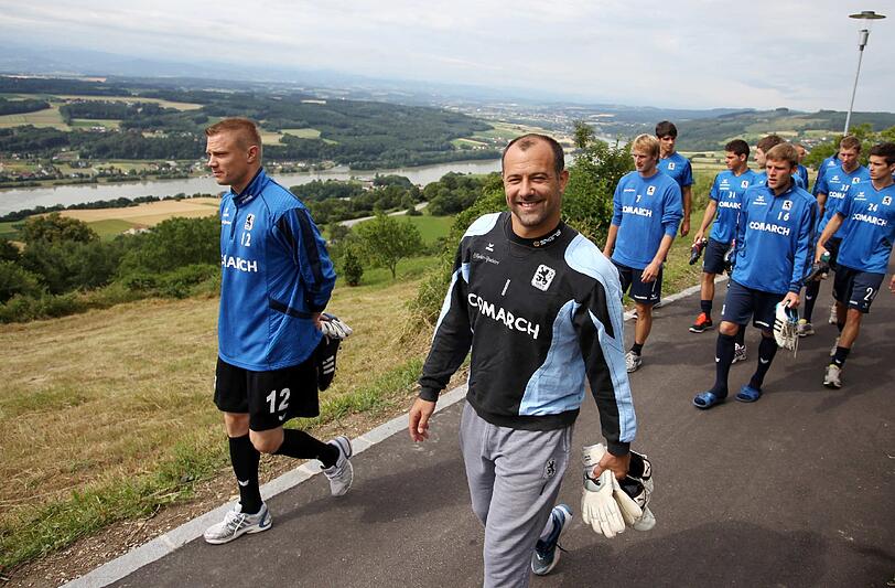 Tag drei im Trainingslager der Löwen in Maria Taferl. Er begann mit einem Spaziergang auf einer Anhöhe hoch ober der Donau - die Bilder.