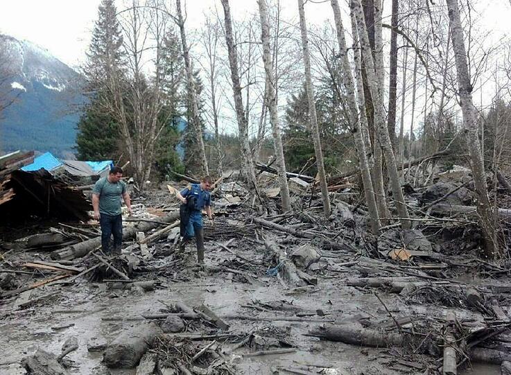 Weitere Bilder vom Erdrutsch in Oso, USA.