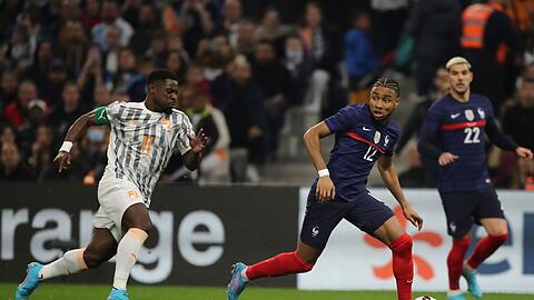 Christopher Nkunku (2.v.r) wird die WM verpassen.
