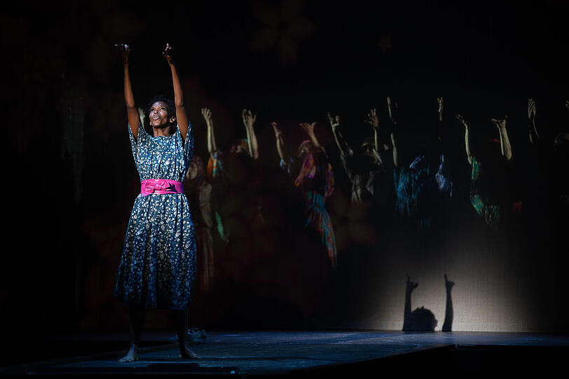 Das Musical "Wüstenblume" im Deutschen Theater.