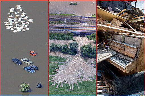 Das Hochwasser in Deutschland: Kuriose und dramatische Bilder zum Durchklicken