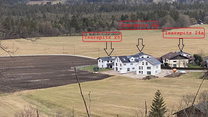 Die betroffenen Häuser im Ortsteil Weidach.