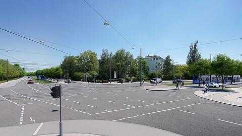 So könnte die Kreuzung Cosimastraße Johanneskirchner Straße aussehen.