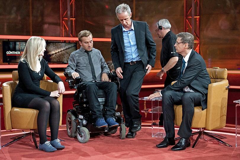 Samuel Koch war am Sonntag mit seiner Schwester Rebecca und Vatetr Christoph zu Gast bei Günther Jauch.