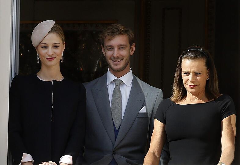 Beatrice Borromeo und Pierre Casiraghi mit Stephanie von Monaco