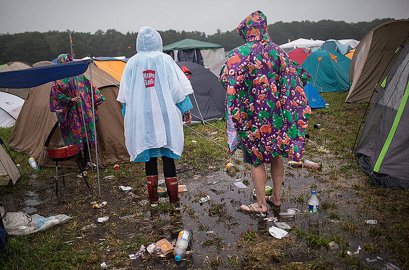 So sah es noch am Samstag auf dem Hurricane-Gelände aus