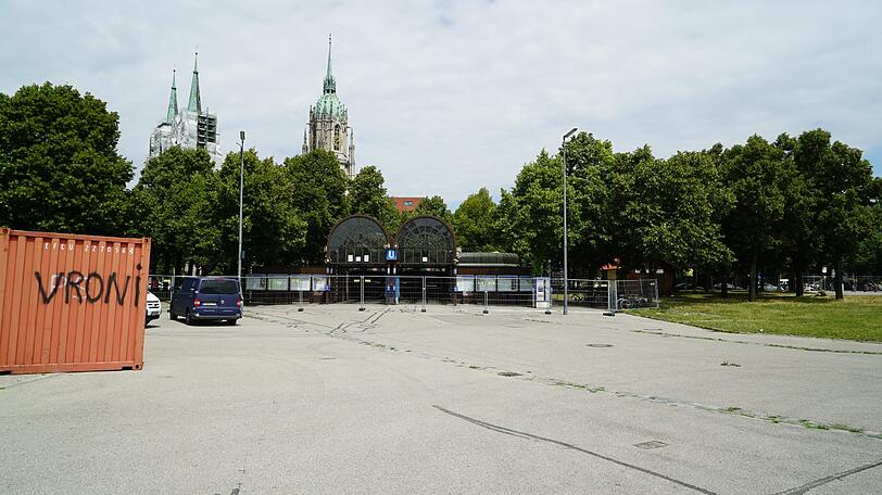 Die Bilder vom Start des Aufbaus der Theresienwiese am 10. Juli.