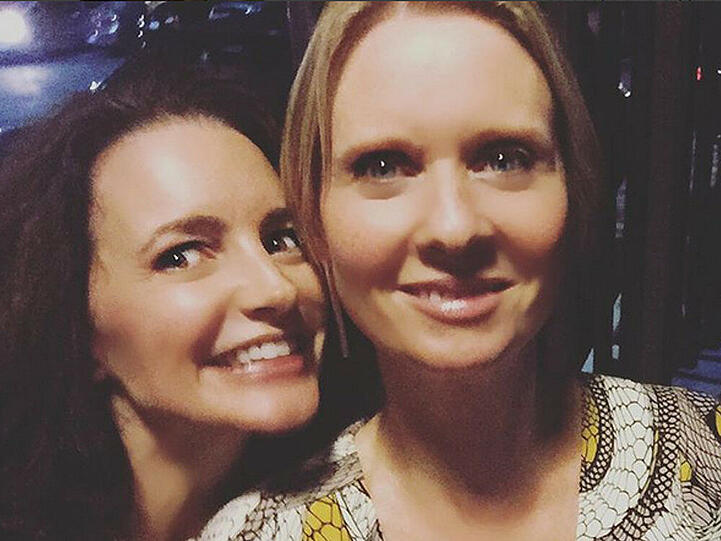 Bei Kristin Davis (li.) und Cynthia Nixon ist die Wiedersehensfreude groß