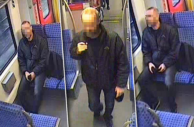 Diese Aufnahmen entstanden in einer S-Bahn: Wer hat den Entführer der Bankiersgattin gesehen?
