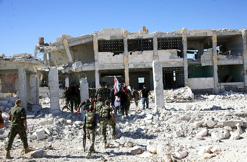 Syrische Regierungstruppen rücken im Norden Aleppos ein. Foto: SANA