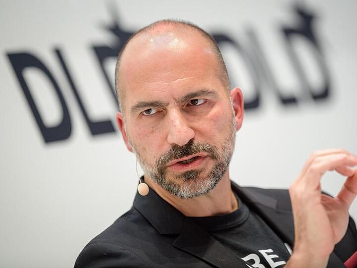 Uber-Chef Dara Khosrowshahi auf der Innovationskonferenz Digital-Life-Design (DLD). in München 2018.