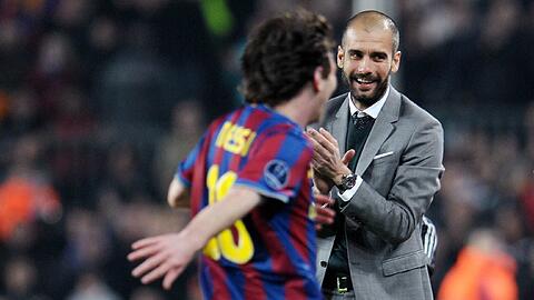 Bei Barca eine Zeit lang fast unschlagbar: Pep Guardiola und Lionel Messi.