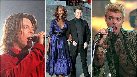 David Bowie ist tot. Der gebürtige Brite ist am Sonntag einem Krebsleiden erlegen. Mehr Bilder der Musik-Legende zum Durchklicken.