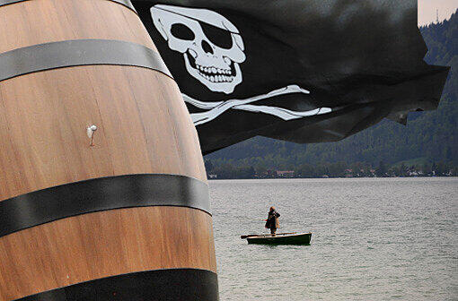 Ein 30-Liter-Bierfass klauten die jungen Männer auf dem Tegernsee.