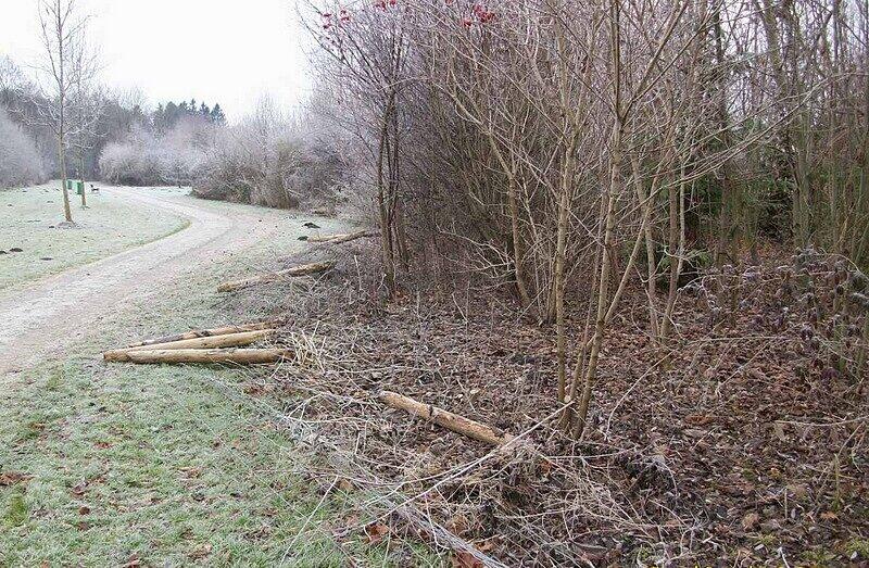 Die Einzäunung an der Langwieder Seenplatte verfällt.